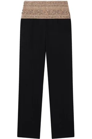 Stella McCartney Crystal-embellished wool trousers