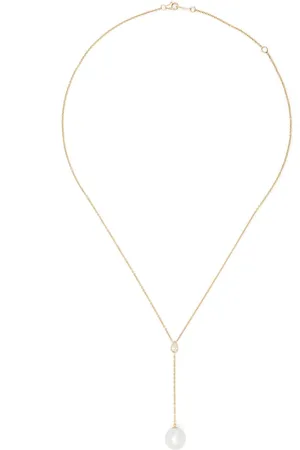 Mizuki 14kt yellow Sea Of Beauty pearl and diamond necklace