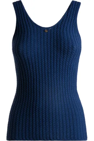 Bally Cut-out knitted tank top