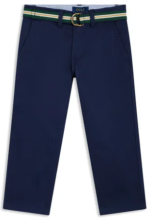 Ralph Lauren Belted slim-fit trousers