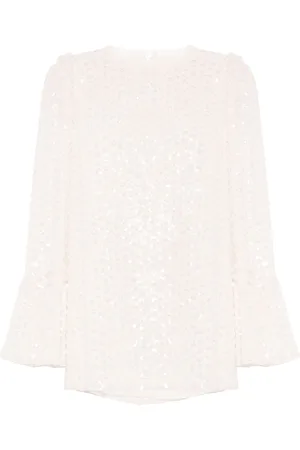 Needle & Thread Raindrop sequinned blouse