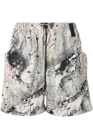 PACE Abstract-print drawstring shorts