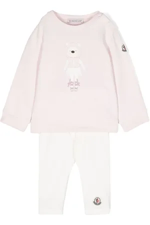 Moncler Logo-print cotton trousers set