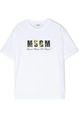 Msgm Logo-print cotton T-shirt