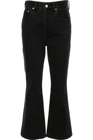 Jacquemus Le de-N??mes court high-rise flared jeans