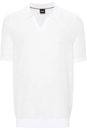 HUGO BOSS Piqu??-weave polo shirt