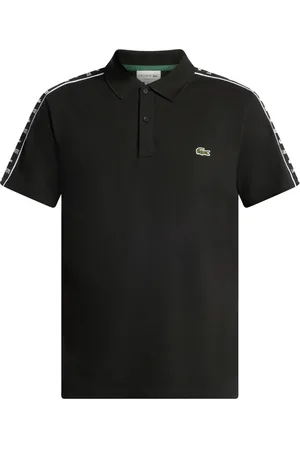 Lacoste Logo-embroidered side-stripe polo shirt