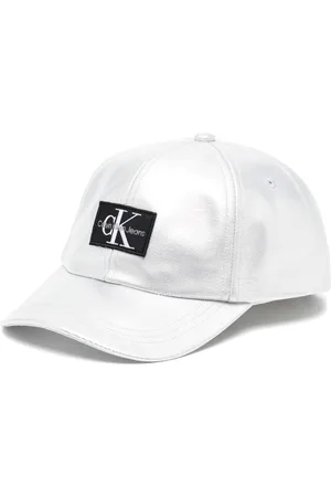 Calvin Klein Logo-patch metallic baseball cap