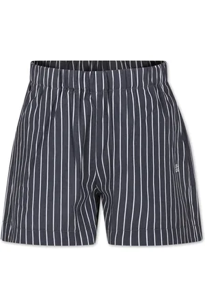 DOUUOD KIDS Gianduiotto striped shorts
