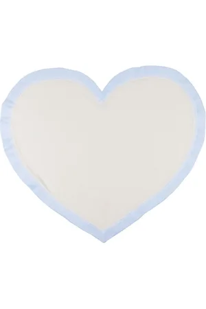 LA STUPENDERIA Heart waffle-knit blanket