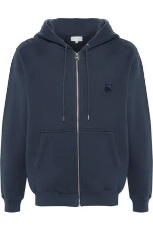 Maison Kitsuné Fox-appliqu?? zipped hoodie