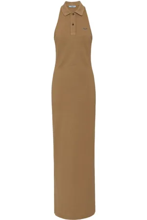 Prada Piqu?? cotton maxi dress