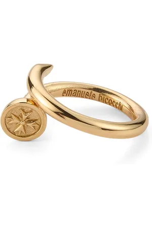 EMANUELE BICOCCHI Logo-crest spiral ring