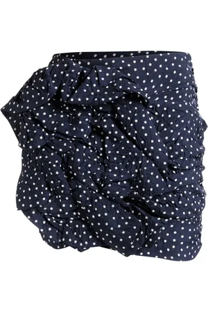 Bally Polka-dot ruched mini skirt