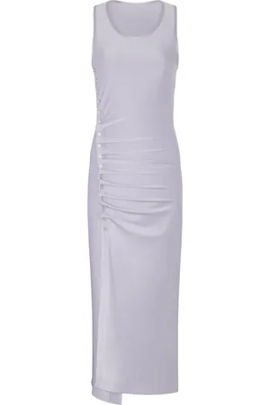 Paco rabanne Stud-detailed sleeveless midi dress
