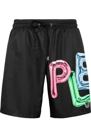 Philipp Plein Bombing Graffiti swim shorts