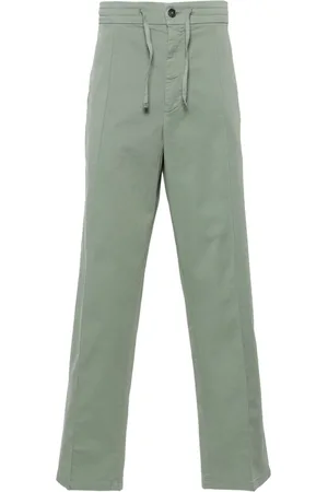 CANALI Drawstring-waist straight-leg trousers