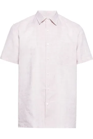 CANALI Classic-collar linen shirt