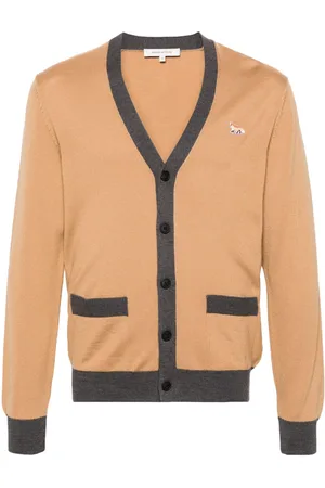 Maison Kitsuné Baby Fox-patch wool cardigan