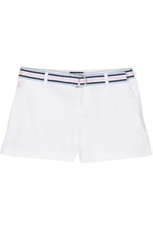Ralph Lauren Belted-waistband cotton shorts