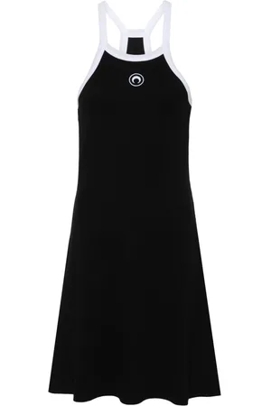 Marine Serre Crescent Moon-embroidered mini dress