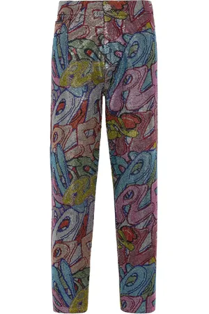 Philipp Plein Brooches high-rise tapered jeans