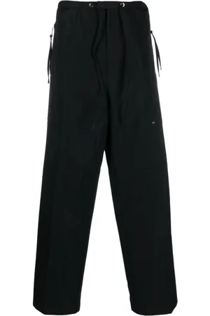Fendi Logo-patch wide-leg trousers
