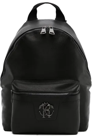 Roberto Cavalli Mirror Snake-plaque leather backpack