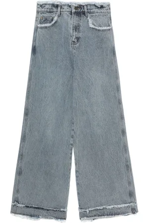 tout a coup Frayed wide-leg jeans