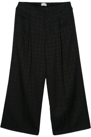 Marine Serre Moon Diamant-jacquard trousers
