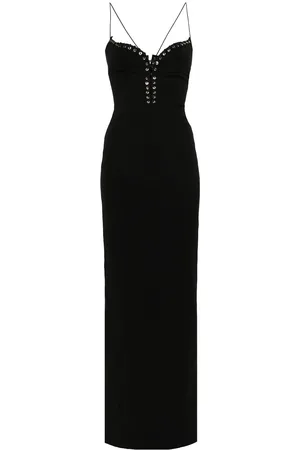 Ludovic De Saint Sernin Cleavage crepe maxi dress