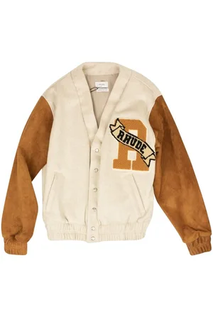 Rhude "Beige/Tan" suede bomber jacket