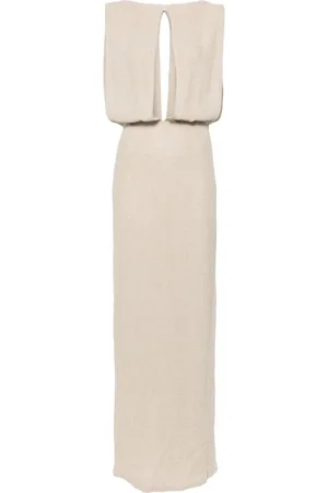 Ludovic De Saint Sernin Linen-blend maxi dress