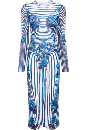 Jean Paul Gaultier Flower Body Morphing midi dress