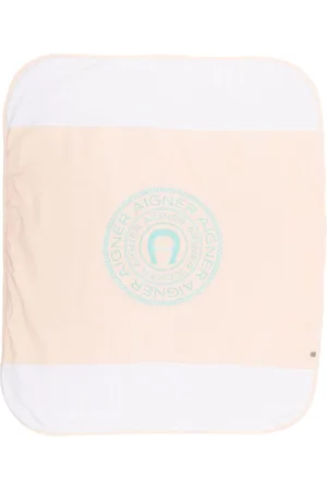 Aigner Logo-print Pima cotton baby blanket