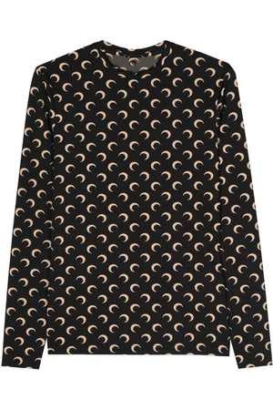 Marine Serre Moon-print jersey top