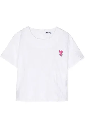 Kindred Animal-embroidered cotton T-shirt
