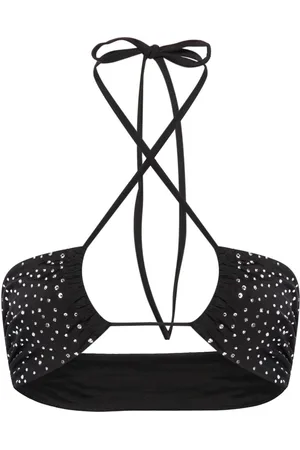 FORTE FORTE Rhinestone-embellished bikini top