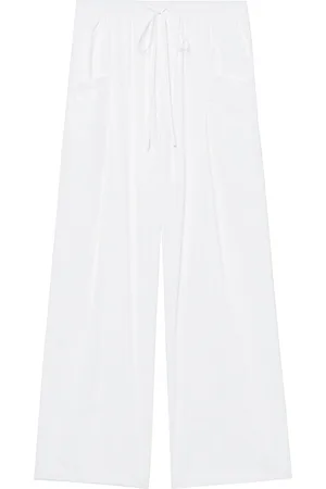 tout a coup Drawstring-waist wide-leg trousers
