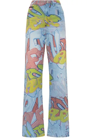Philipp Plein Palace Fit Bombing high-rise wide-leg jeans
