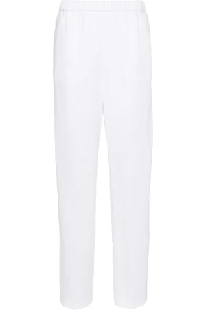 Fabiana Filippi Chambray pipe-trim tapered trousers