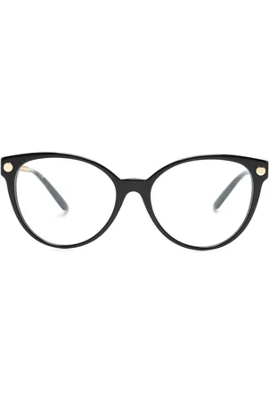VERSACE Greca-arm butterfly-frame glasses