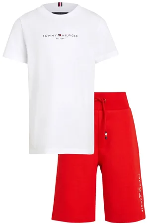 Tommy Hilfiger Logo-print cotton shorts set