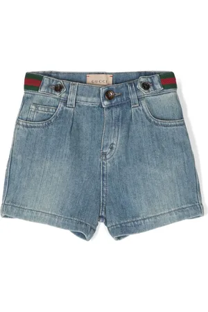 Gucci Web-detail denim shorts
