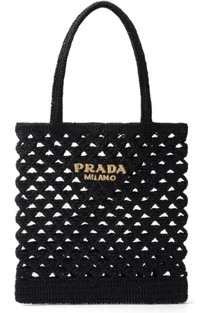 Prada Woven crochet tote bag