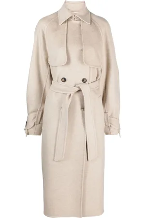 Max Mara Belted-waist cashmere coat
