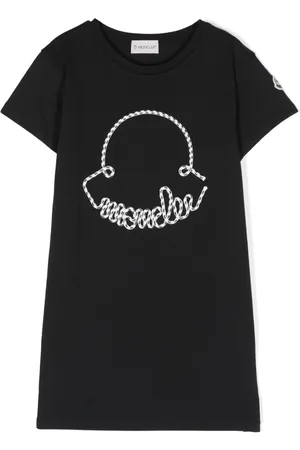 Moncler Logo-appliqu?? cotton dress