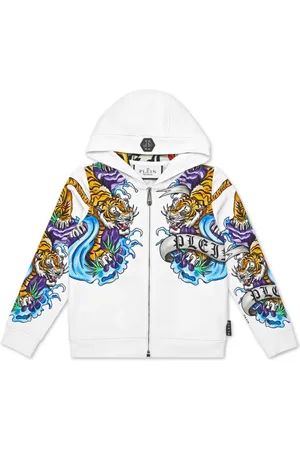 Philipp Plein Tattoo logo-print hoodie