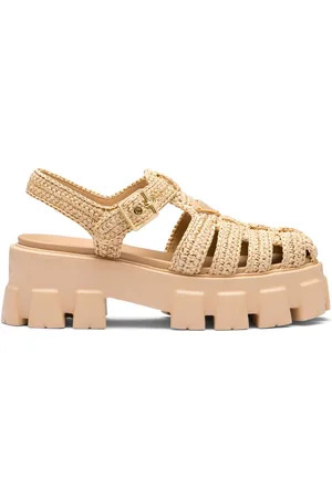 Prada Monolith raffia sandals
