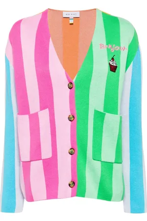 MIRA MIKATI Bonjour colour-block cardigan